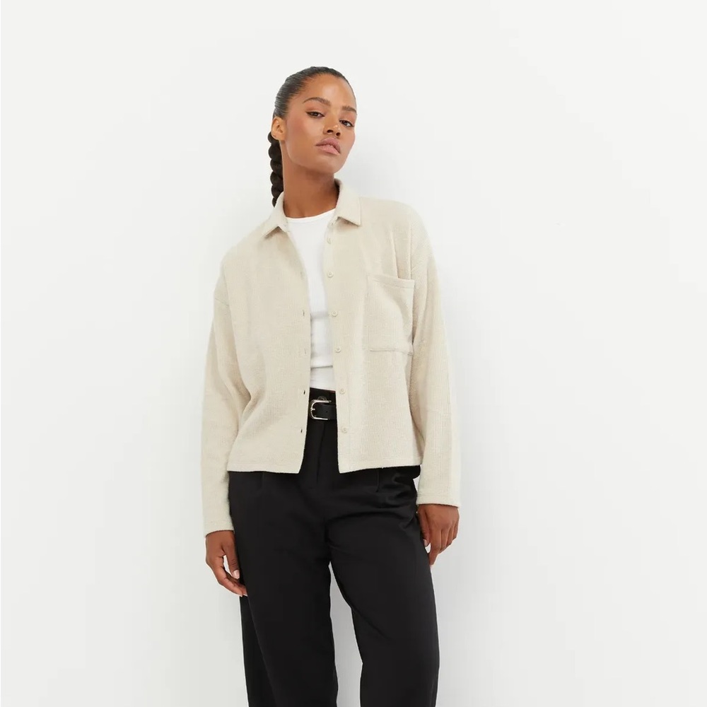Oak and Fort Button Up Shirt - Beige